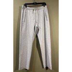 Vuori Mens Channel Pant V455 Heather Gray Sz L Athleisure Gym Elastic Waist